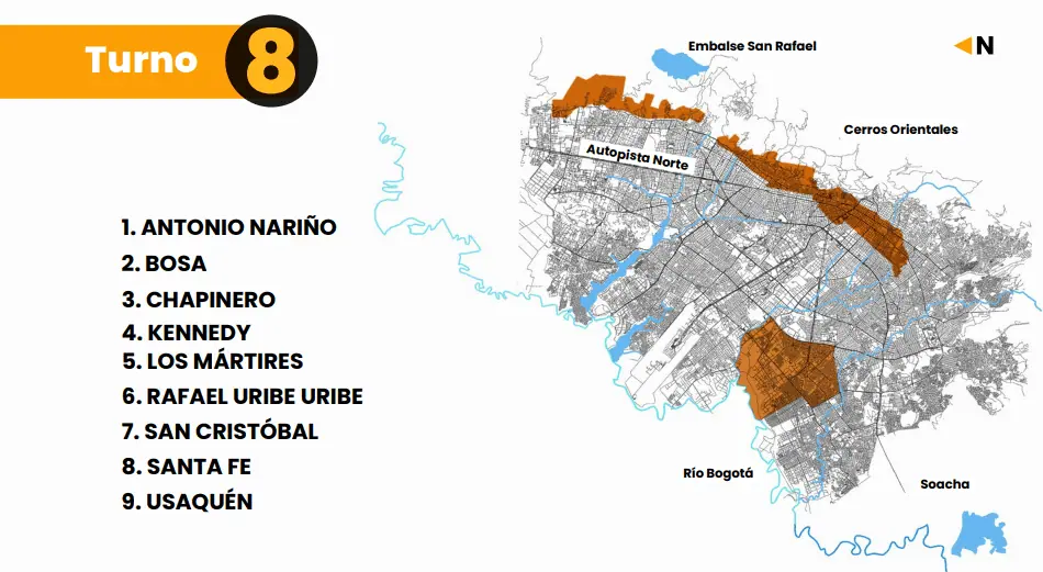 Racionamiento de agua en Bogotá inicia el 11 de abril: será por 24 horas en nueve zonas Octava zona que será restringida al agua