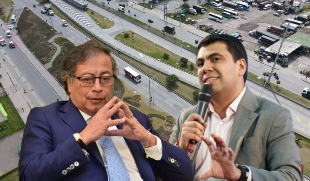 Gustavo Petro y alcalde de Soacha