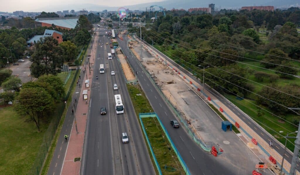 Así avanza la Avenida 68 de Bogotá.