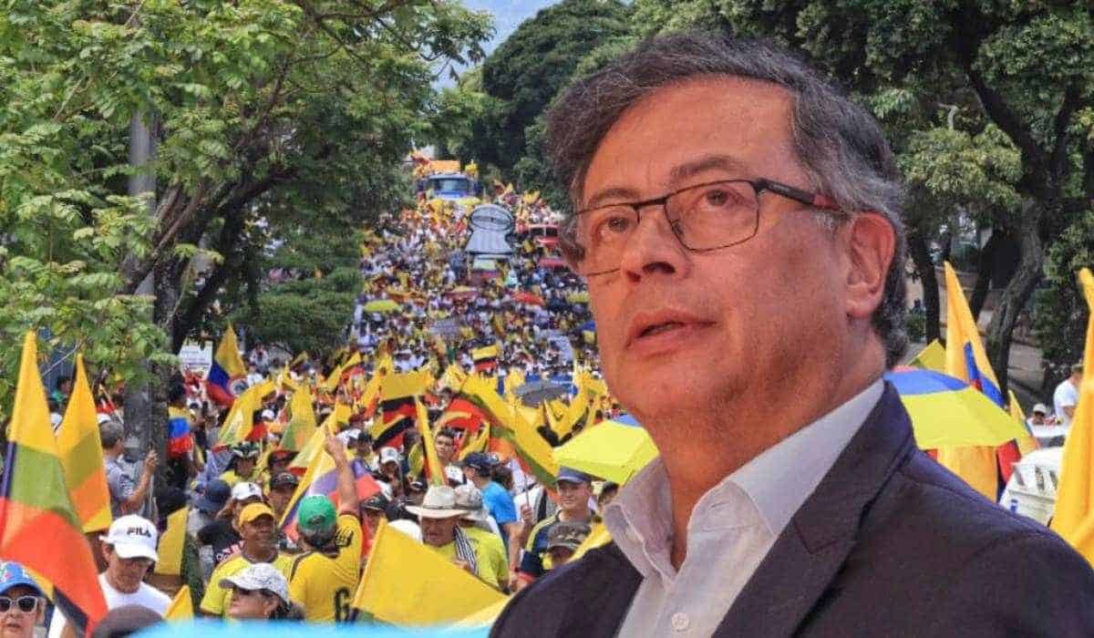 Presidente Gustavo Petro y marchas del 21 de abril