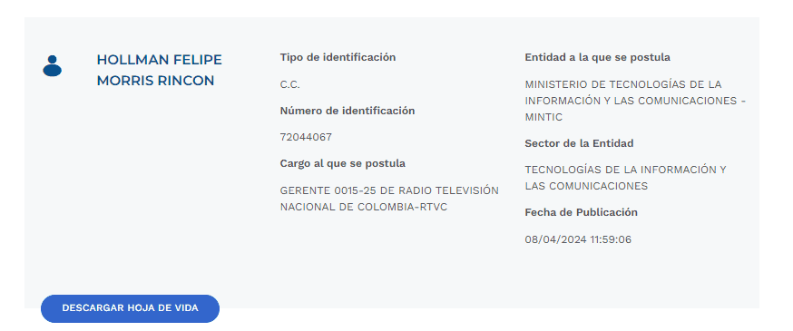 Hollman Morris será nuevo gerente de RTVC en Colombia Hoja de vida de Hollman Morris