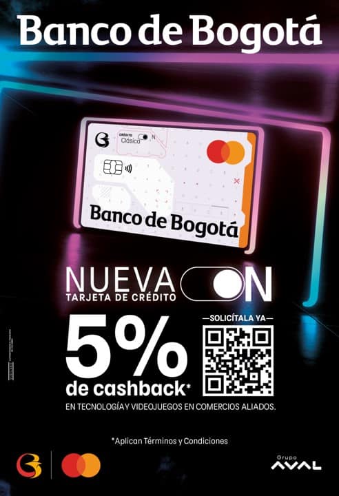 Tarjeta de crédito ON del Banco de Bogotá