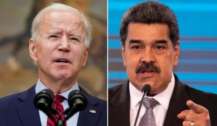 Jow Biden y Nicolás Maduro