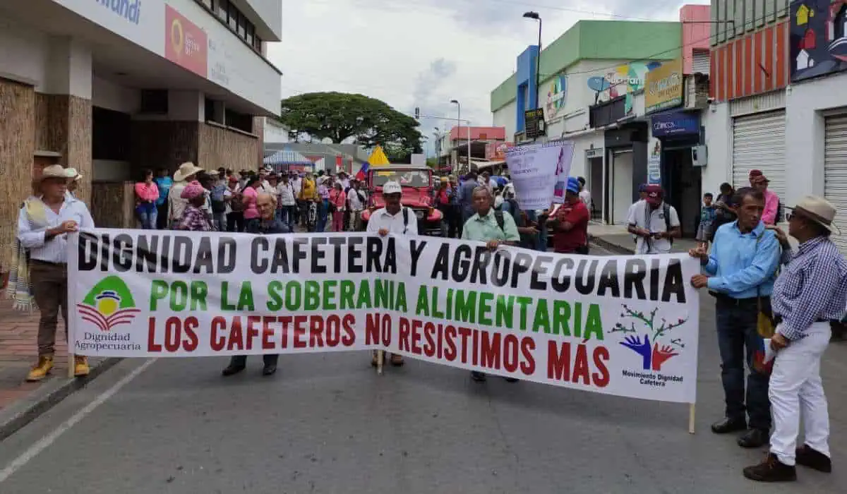 Cafeteros amenazan a gobierno Petro con primer paro nacional: estas son las razones Post marchas cafeteros