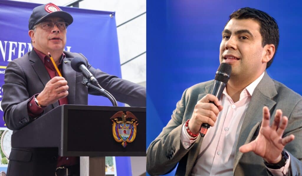 Presidente de Colombia, Gustavo Petro y alcalde de Soacha, Julián Perico
