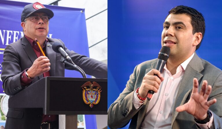Presidente de Colombia, Gustavo Petro y alcalde de Soacha, Julián Perico