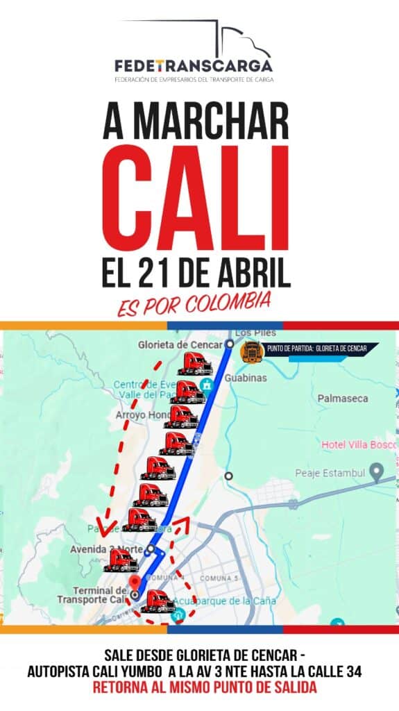 Camioneros se suman a marchas del 21 de abril: estos son los puntos de movilización