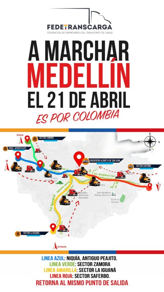 Camioneros se suman a marchas del 21 de abril: estos son los puntos de movilización
