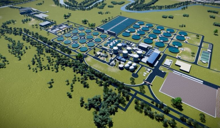 Render de la PTAR Canoas