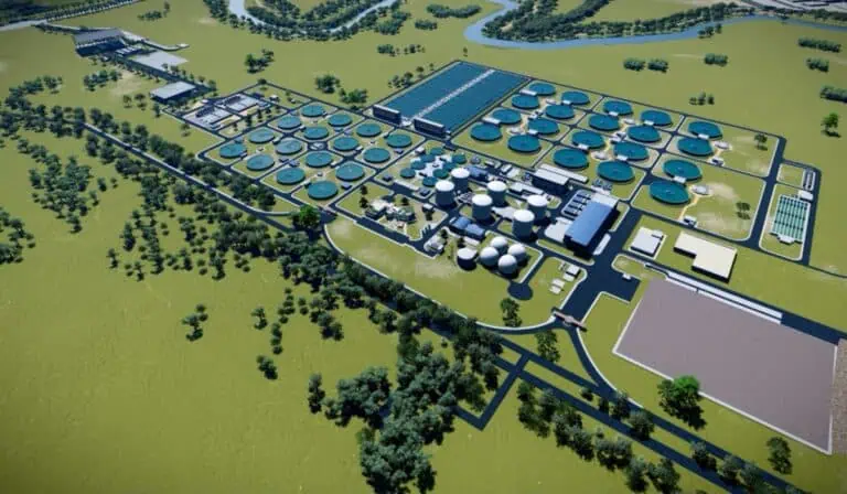 Render de la PTAR Canoas