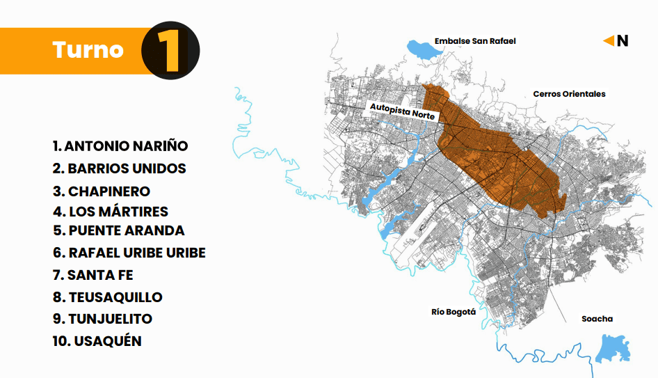 Primera zona con racionamiento de agua de Bogotá.
