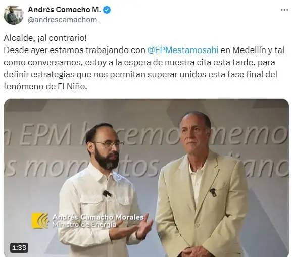 Gobierno Petro niega intervención a EPM; tendrá reunión con Alcaldía de Medellín intervención EPM Gobierno Petro