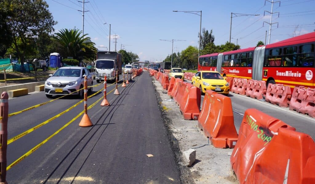 Tramo de la Autopista Norte en Bogotá