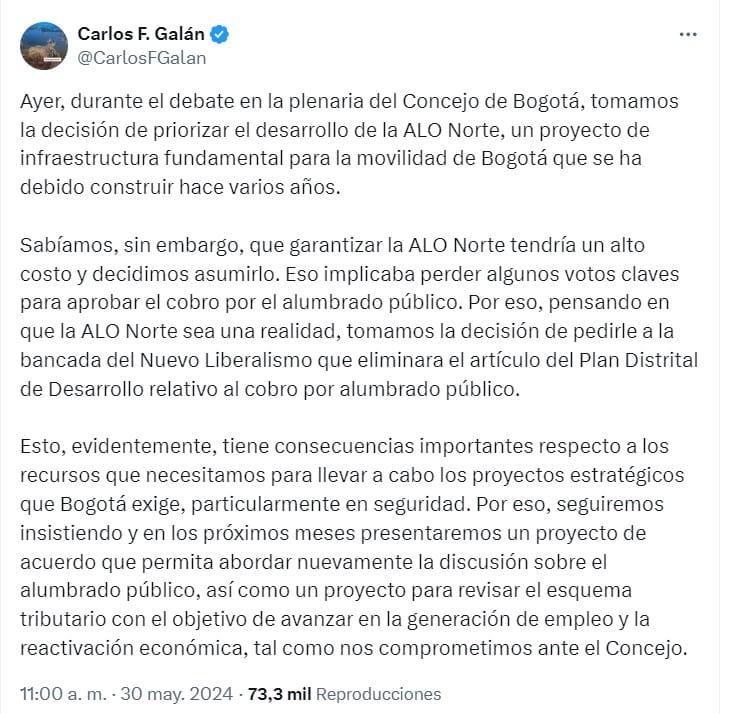 ALO Norte y alumbrado público