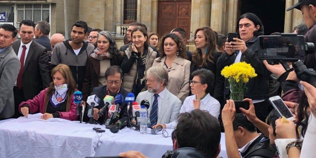 Presidente Gustavo Petro, Antanas Mockus y Claudia López