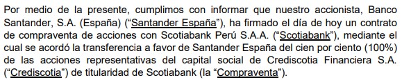 Banco Santander Crediscotia Financiera
