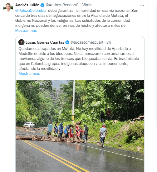 Bloqueos Urabá