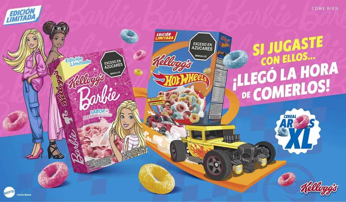 Cereales de Barbie y Hot Wheels llegan a Colombia de la mano de Kellogg's y Mattel