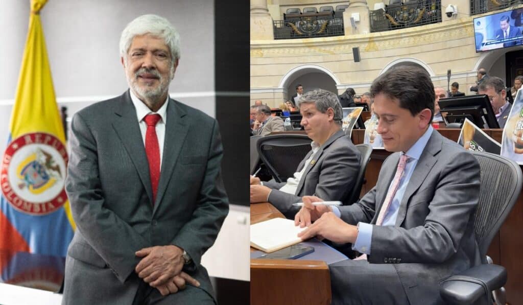 Germán Umaña, exministro de MinComercio y Luis Carlos Reyes, exdirector de la DIAN