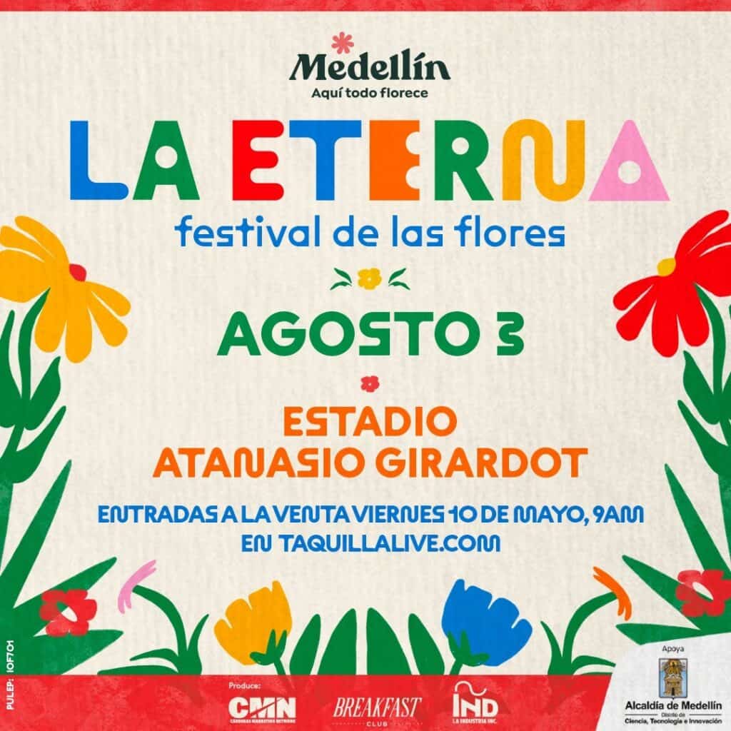 La Eterna, Festival de las Flores en Medellín