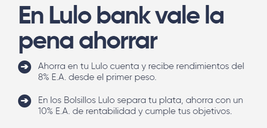 Estas son las 5 mejores cuentas de ahorro en Colombia (actualización primer semestre 2024) Lulo Bank