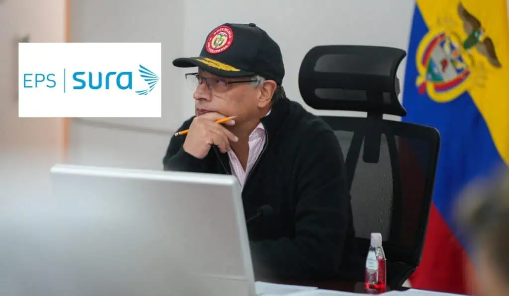 EPS Sura: Gobierno Petro niega responsabilidad tras solicitud de retiro de la empresa Petro niega responsabilidad por retiro de EPS Sura del sistema de salud