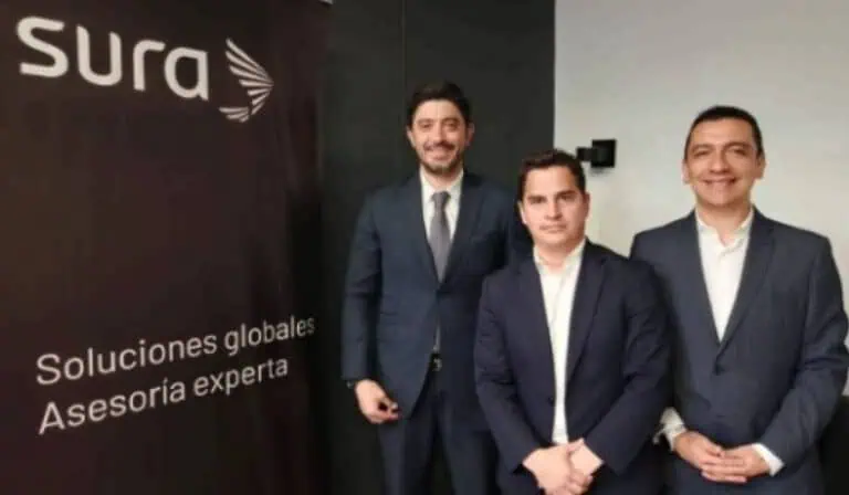 Esteban López, Juan David Perdomo y Mauricio Guzmán, equipo de Sura Investments
