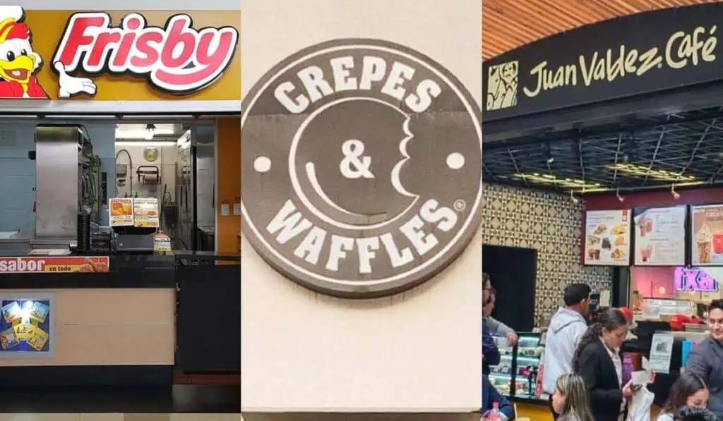 Los restaurantes que más facturaron en Colombia en 2023: tres tuvieron pérdidas Frisby, Crepes & Waffles y Juan Valdez