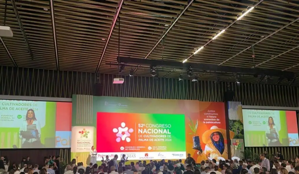 Estas son las preocupaciones de Fedepalma en Colombia para el segundo semestre de 2024 Congreso Nacional de Cultivadores de Palma de Aceite en Bucaramanga, realizado por Fedepalma.