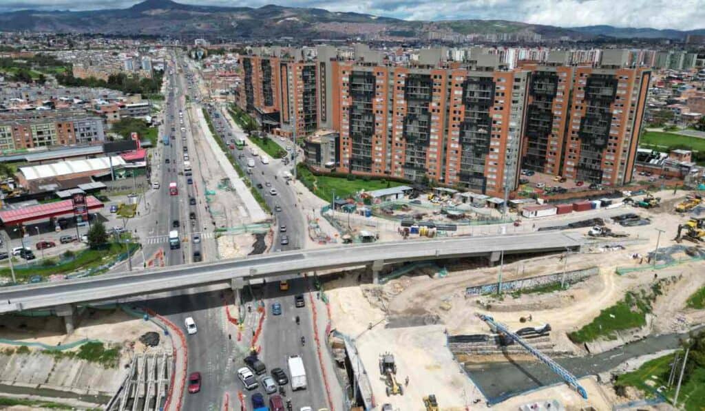 Obra Calle 3 con Avenida 68 en Bogotá