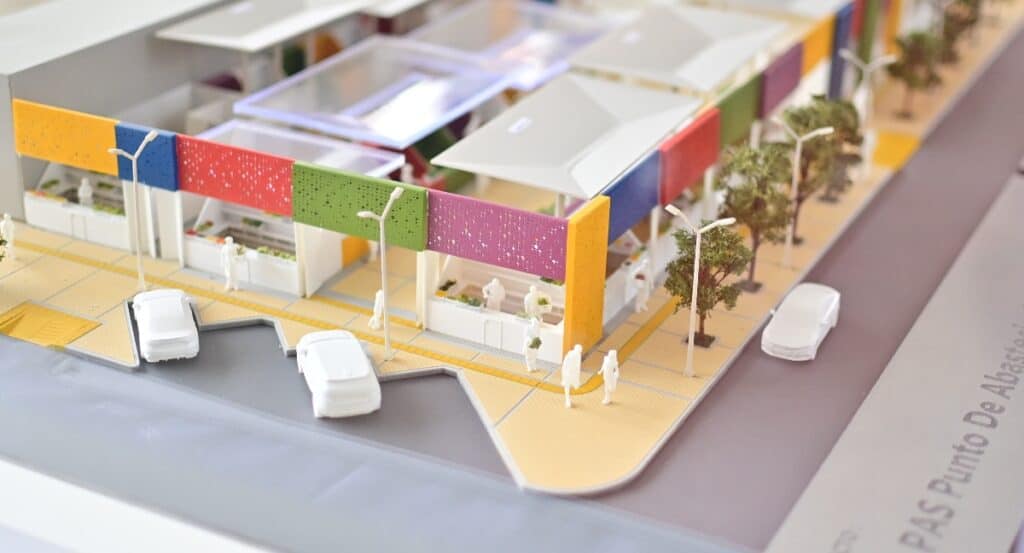 Render de los PAS (Puntos de Abastecimiento Solidario)