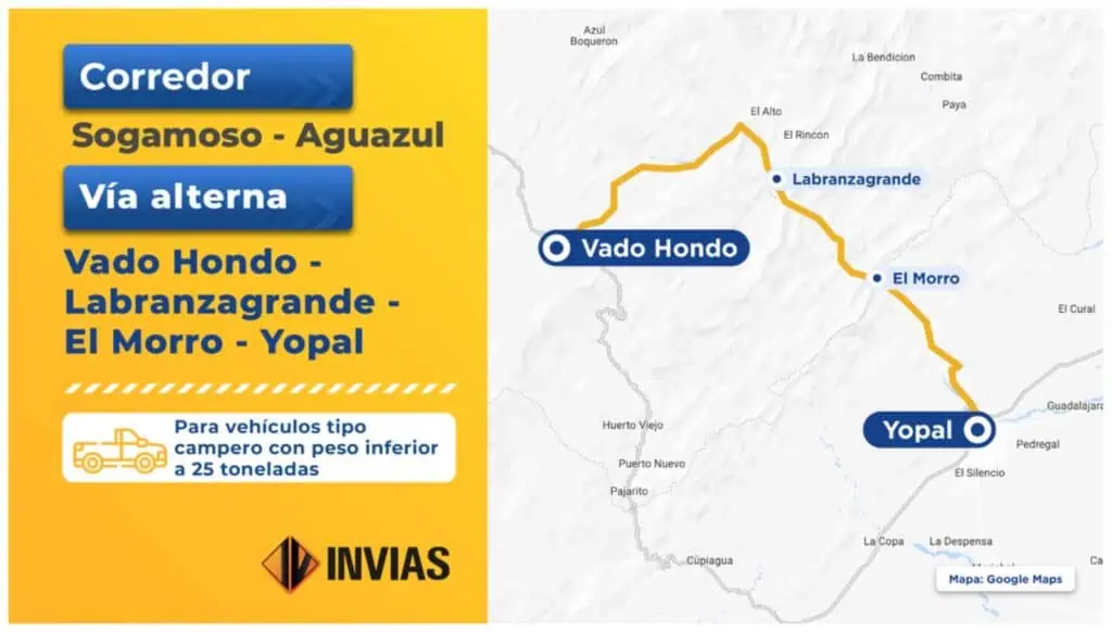 Cierran vía clave entre Casanare y Boyacá por fisuras en uno de sus puentes Vía alterna 3