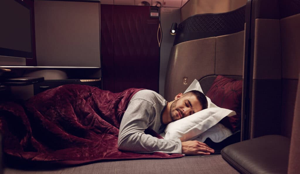 Así se ve la clase business de Qatar Airways
