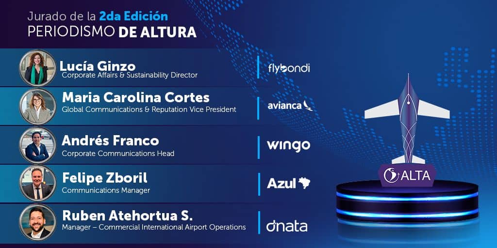 Jurado de la segunda edición del premio de periodismo de aviación