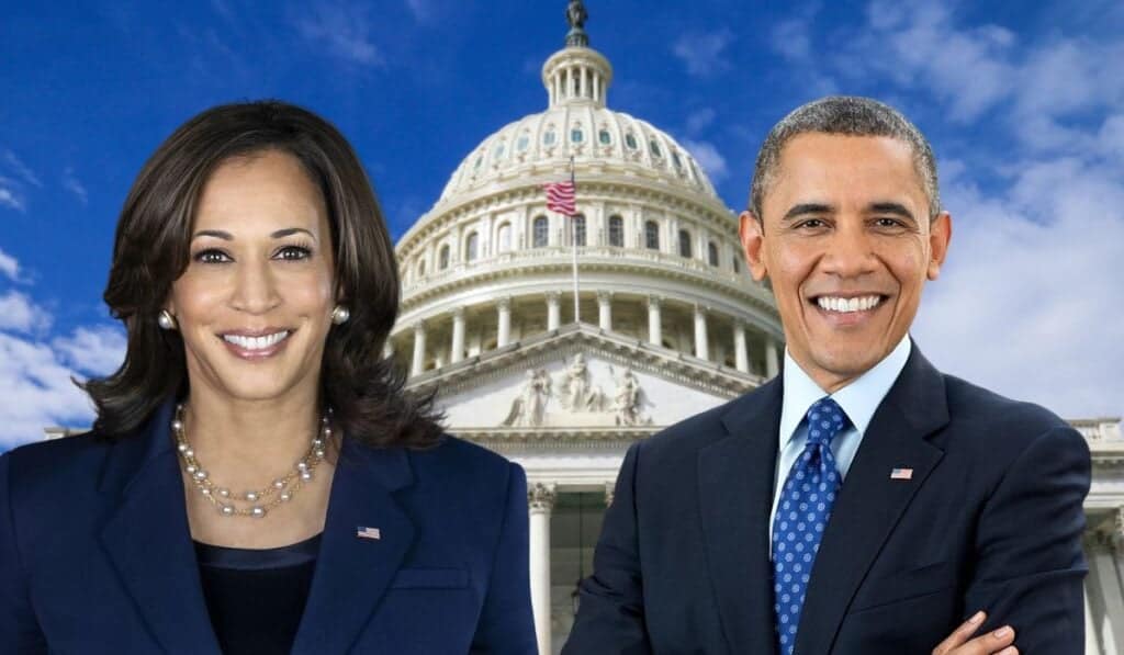 Kamala Harris recibe el apoyo del expresidente Obama