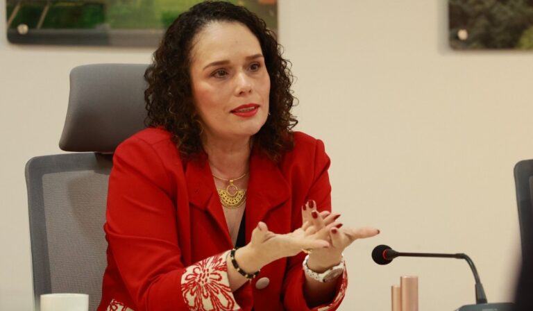 Ministra de Transporte, María Constanza García