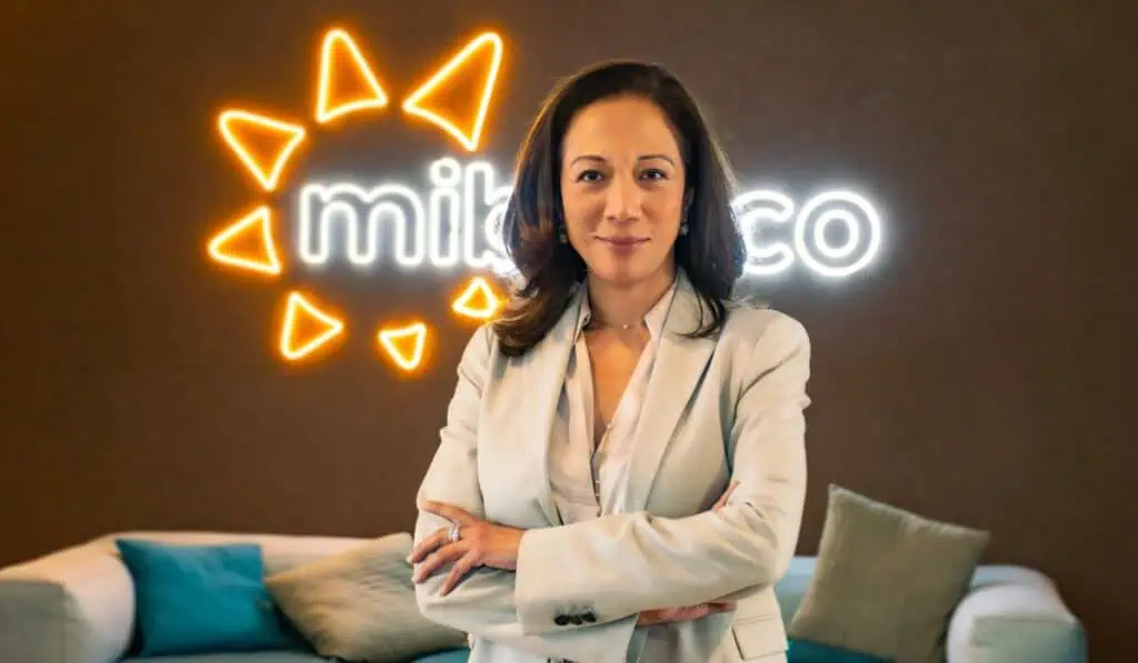 Presidenta de Mibanco ve potencial para triplicar el microcrédito en Colombia Nancy Tueros, presidenta de Mibanco