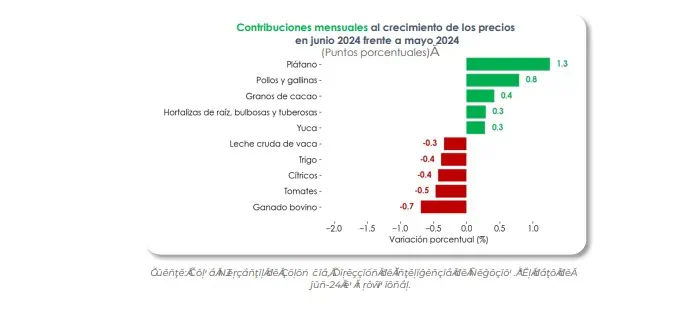 Precios agropecuarios en Colombia tuvieron leve caída en junio Precios del agro. Foto: BMC