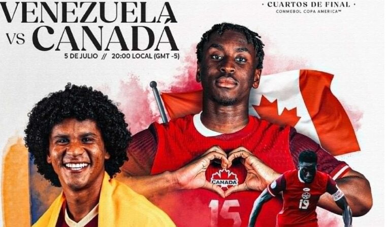 Venezuela vs. Canadá por el segundo cupo a semifinales de la Copa América.