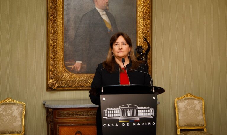ministra de Justicia, Ángela María Buitrago
