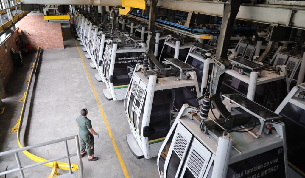 revisión y pruebas del Metrocable línea K