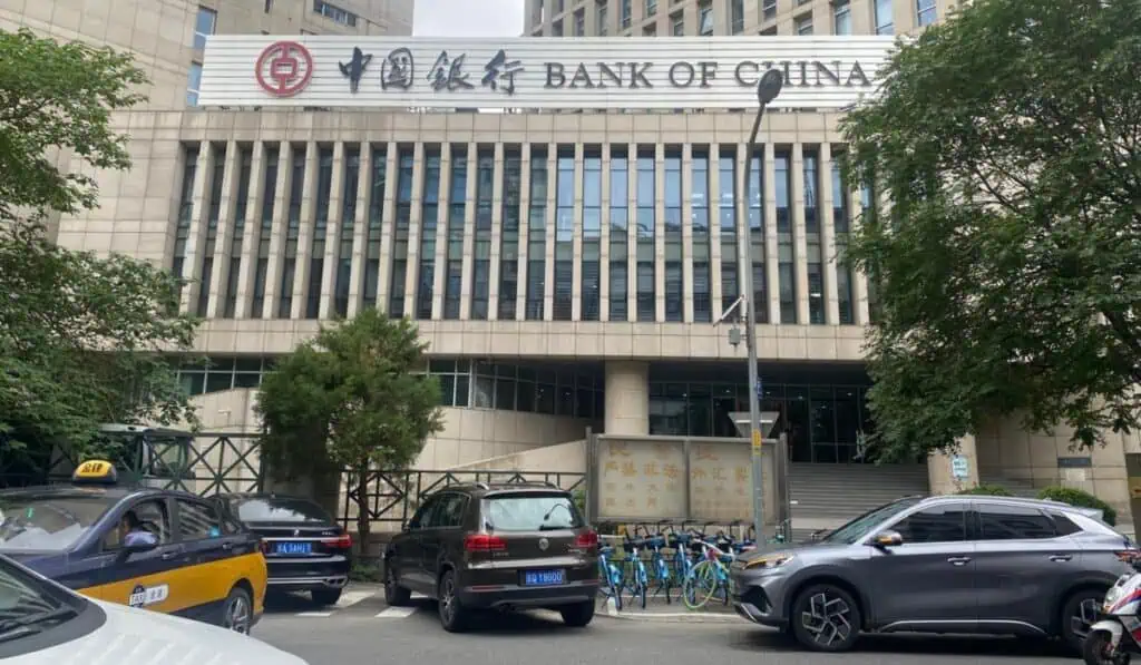 China lidera la carrera en el uso de pagos digitales: pagos móviles alcanzan el 86 % de la población Banco de China Foto Valora Analitik
