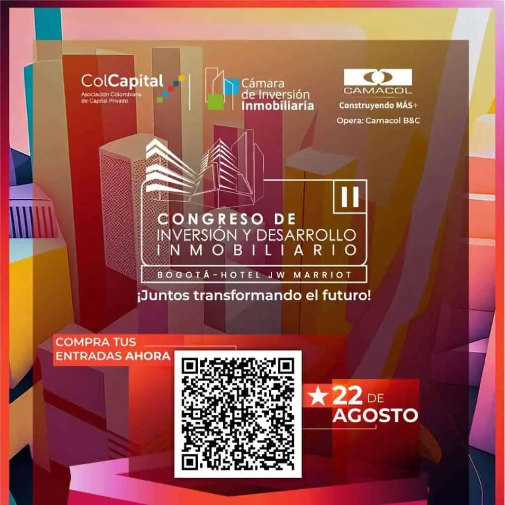 La industria de inversión inmobiliaria aporta cerca de US$7 billones al dinamismo de la economía colombiana Congreso de Inversión y Desarrollo Inmobiliario Bogotá