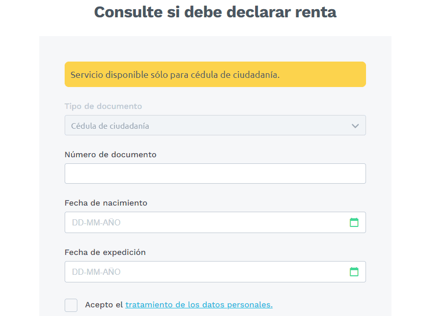 Así puede consultar con su número de cédula si debe declarar renta en 2024 Cómo consultar con su número de cédula si debe declarar renta en 2024