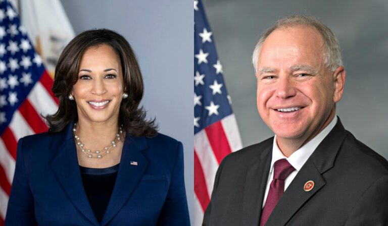 Kamala Harris y Tim Walz