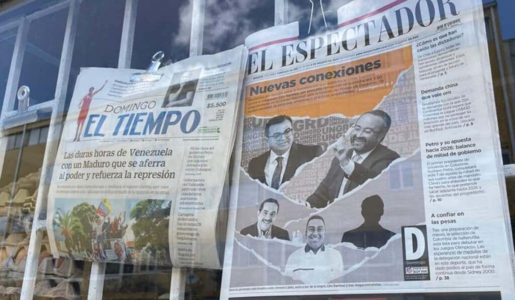 Medios de comunicación, periódicos El Tiempo y El Espectador