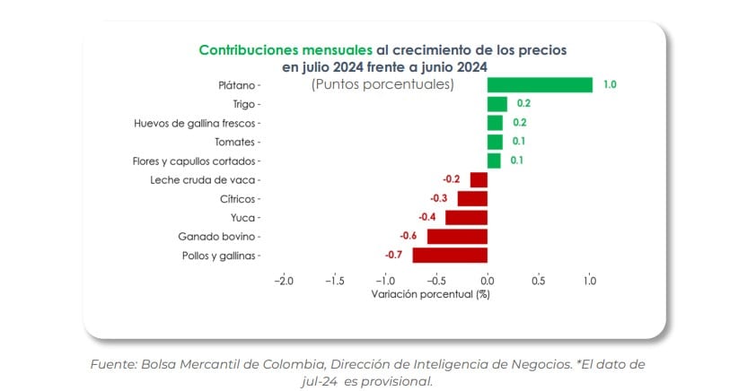 Productos precios del agro. Foto: BMC