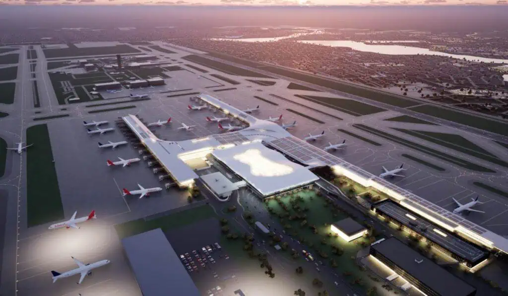 Entrevista | Presidente de la ANI revela las megaobras que vienen en Colombia; habla de vías con problemas Render Ciudadela Aeroportuaria de Cartagena - aeropuerto de Bayunca