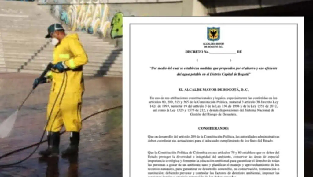 Alcaldía de Bogotá oficializó las prohibiciones en el uso de agua Distrito publicó decreto sobre las prohibiciones para el uso de agua en Bogotá