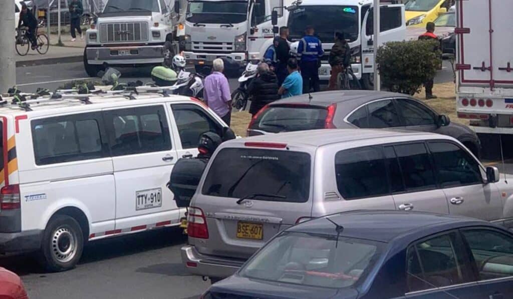 Paro de camioneros en Bogotá